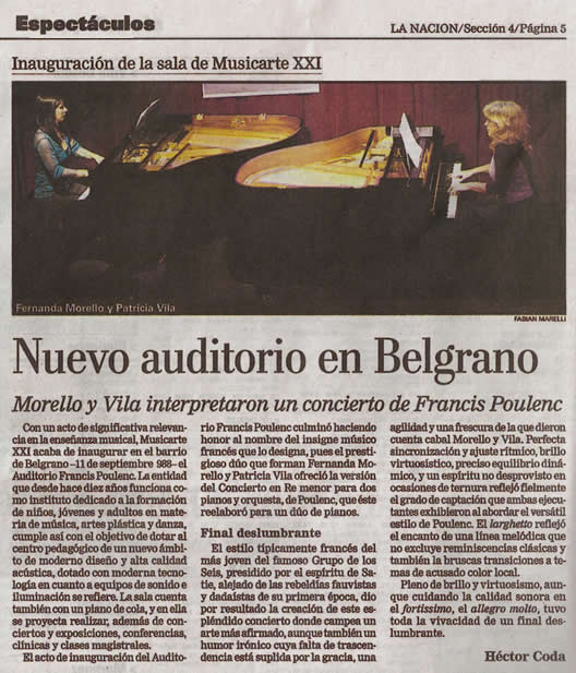 Two Piano Concert Francis Poulenc